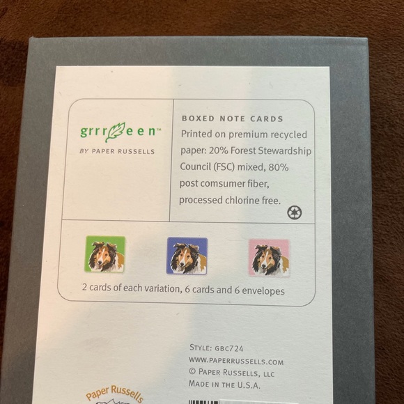 Sheltie note cards - Picture 2 of 2